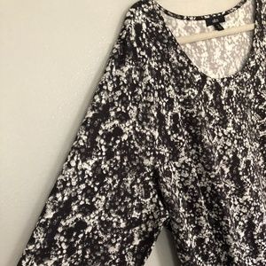 Plus size Ellos dress black and white